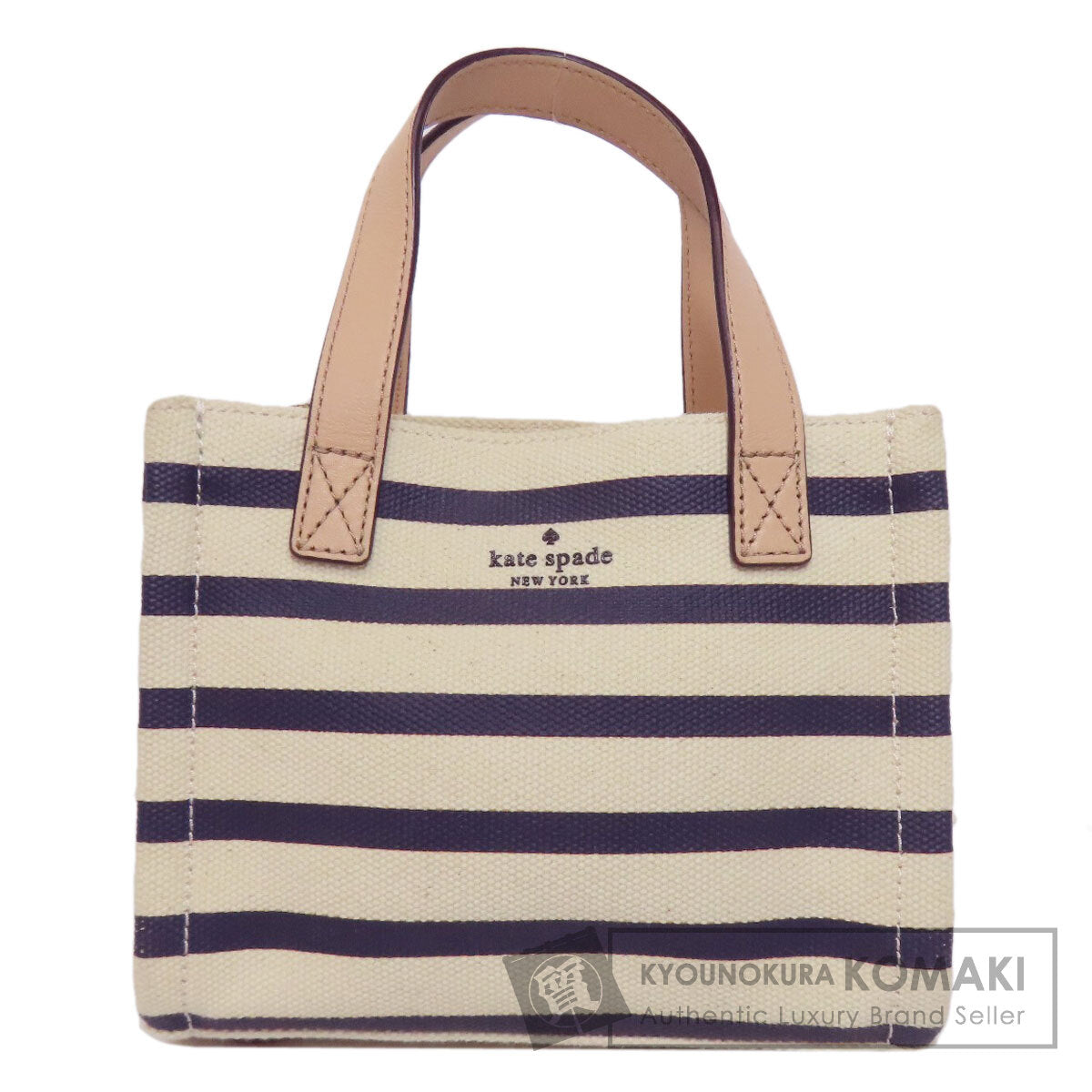 kate spade border Handbag Canvas Ladies [Used]