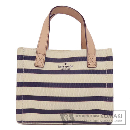 kate spade border Handbag Canvas Ladies [Used]