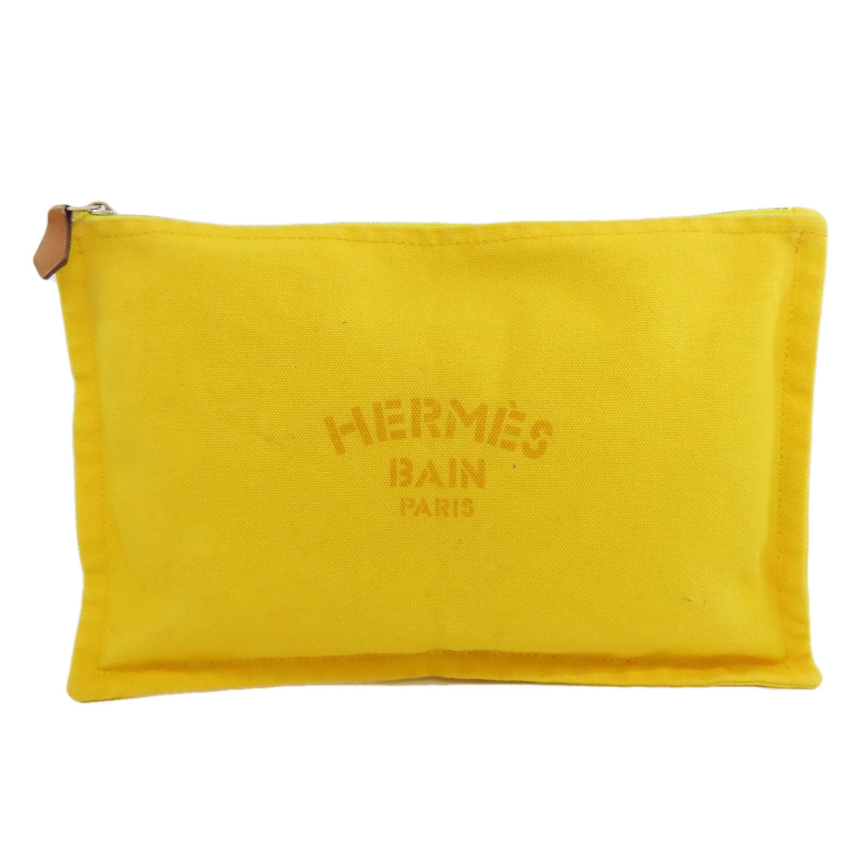 HERMES Yachting MM Accessory pouch Canvas Ladies [Used]