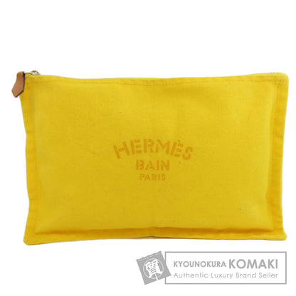 HERMES Yachting MM Accessory pouch Canvas Ladies [Used]