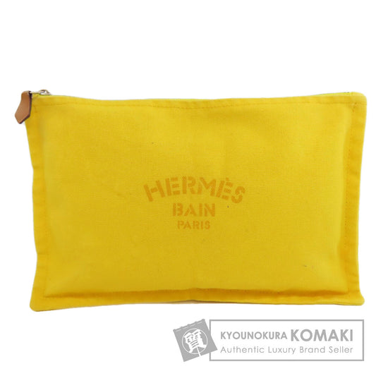HERMES Yachting MM Accessory pouch Canvas Ladies [Used]