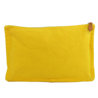 HERMES Yachting MM Accessory pouch Canvas Ladies [Used]