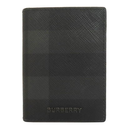 BURBERRY Checkpattern Card Case PVC Ladies [Used]