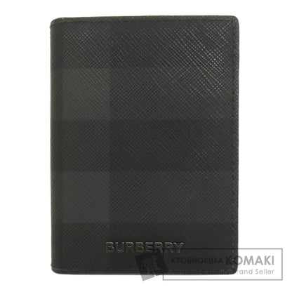 BURBERRY Checkpattern Card Case PVC Ladies [Used]