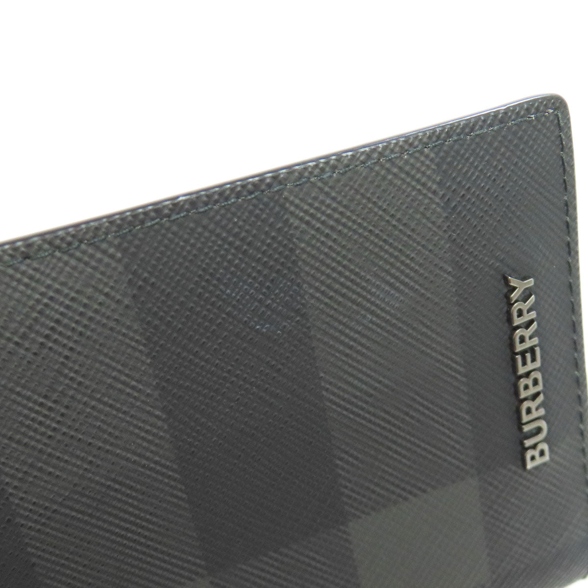 BURBERRY Checkpattern Card Case PVC Ladies [Used]