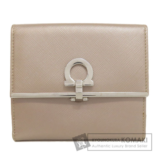 Salvatore Ferragamo GanciniHardware Bifold Wallet with Coin Pocket PVC Ladies [Used]