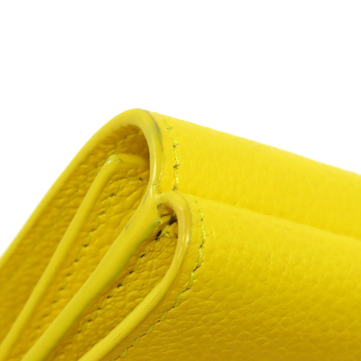 SAINT LAURENT Compact wall Bifold Wallet with Coin Pocket Leather Ladies [Used]