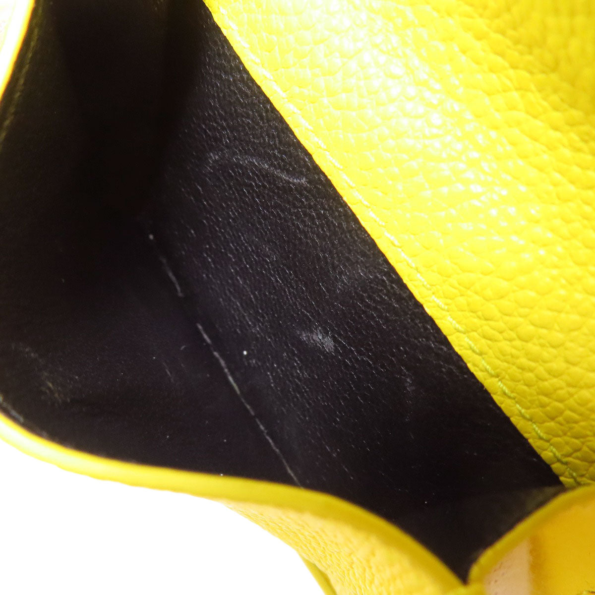 SAINT LAURENT Compact wall Bifold Wallet with Coin Pocket Leather Ladies [Used]