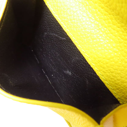 SAINT LAURENT Compact wall Bifold Wallet with Coin Pocket Leather Ladies [Used]