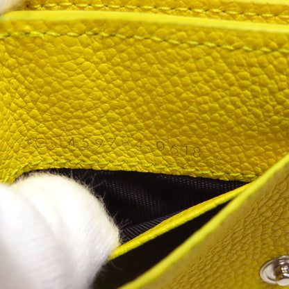 SAINT LAURENT Compact wall Bifold Wallet with Coin Pocket Leather Ladies [Used]