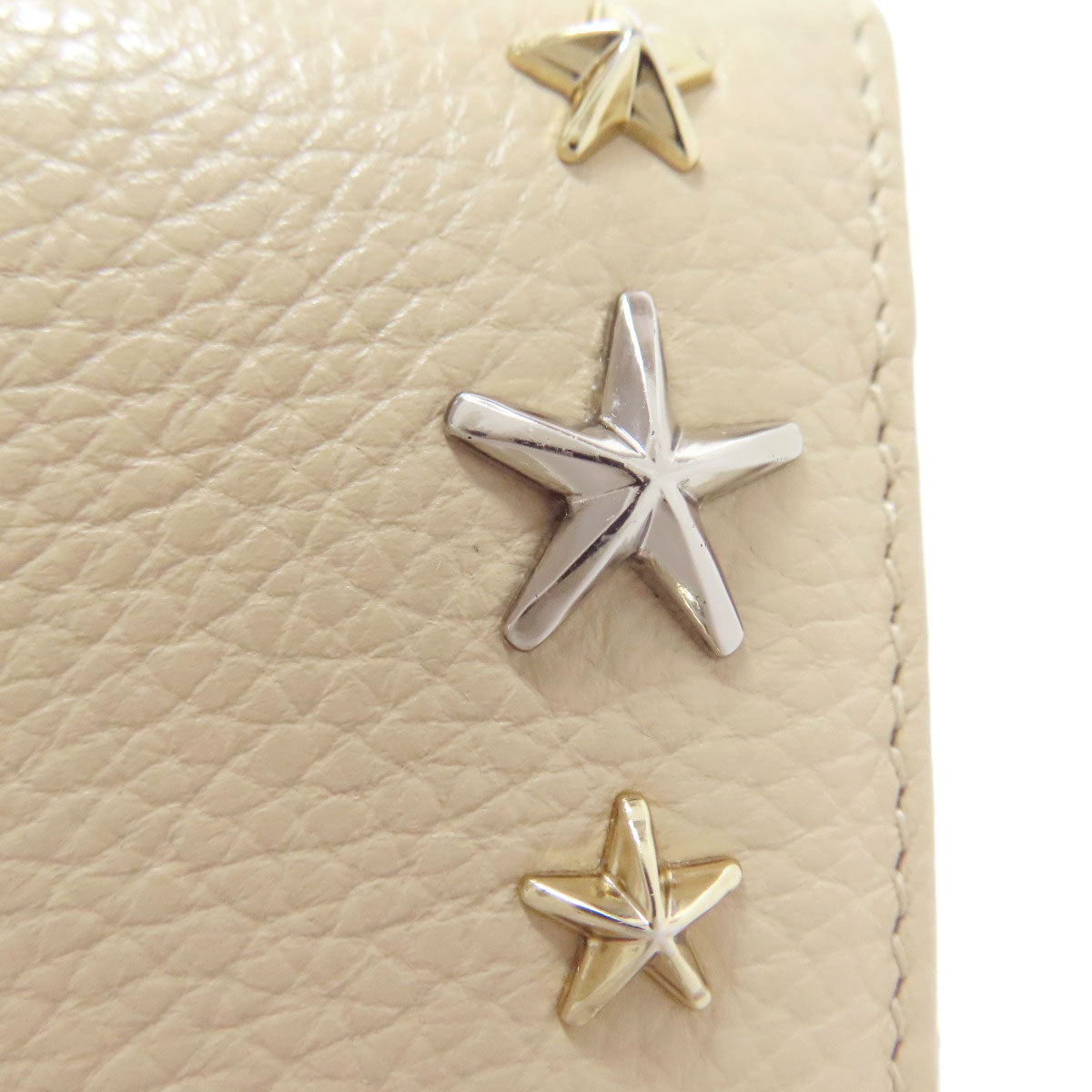 Jimmy Choo Star motif Long wallet (with coin pocket) Leather Ladies [Used]