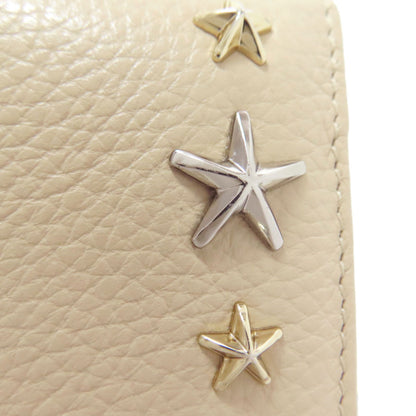 Jimmy Choo Star motif Long wallet (with coin pocket) Leather Ladies [Used]