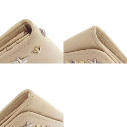 Jimmy Choo Star motif Long wallet (with coin pocket) Leather Ladies [Used]
