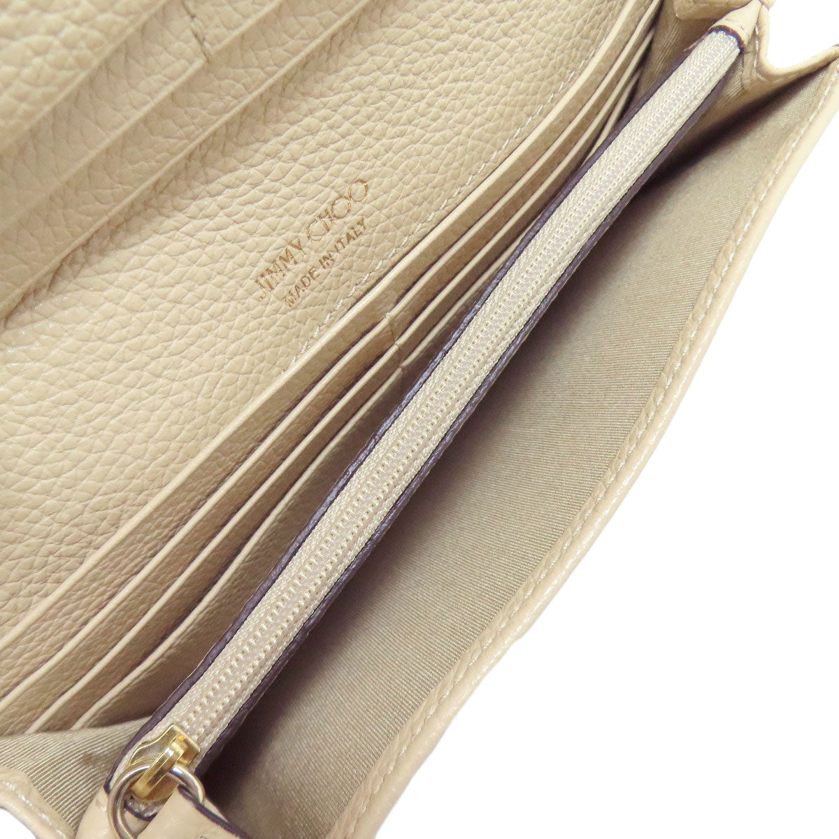 Jimmy Choo Star motif Long wallet (with coin pocket) Leather Ladies [Used]