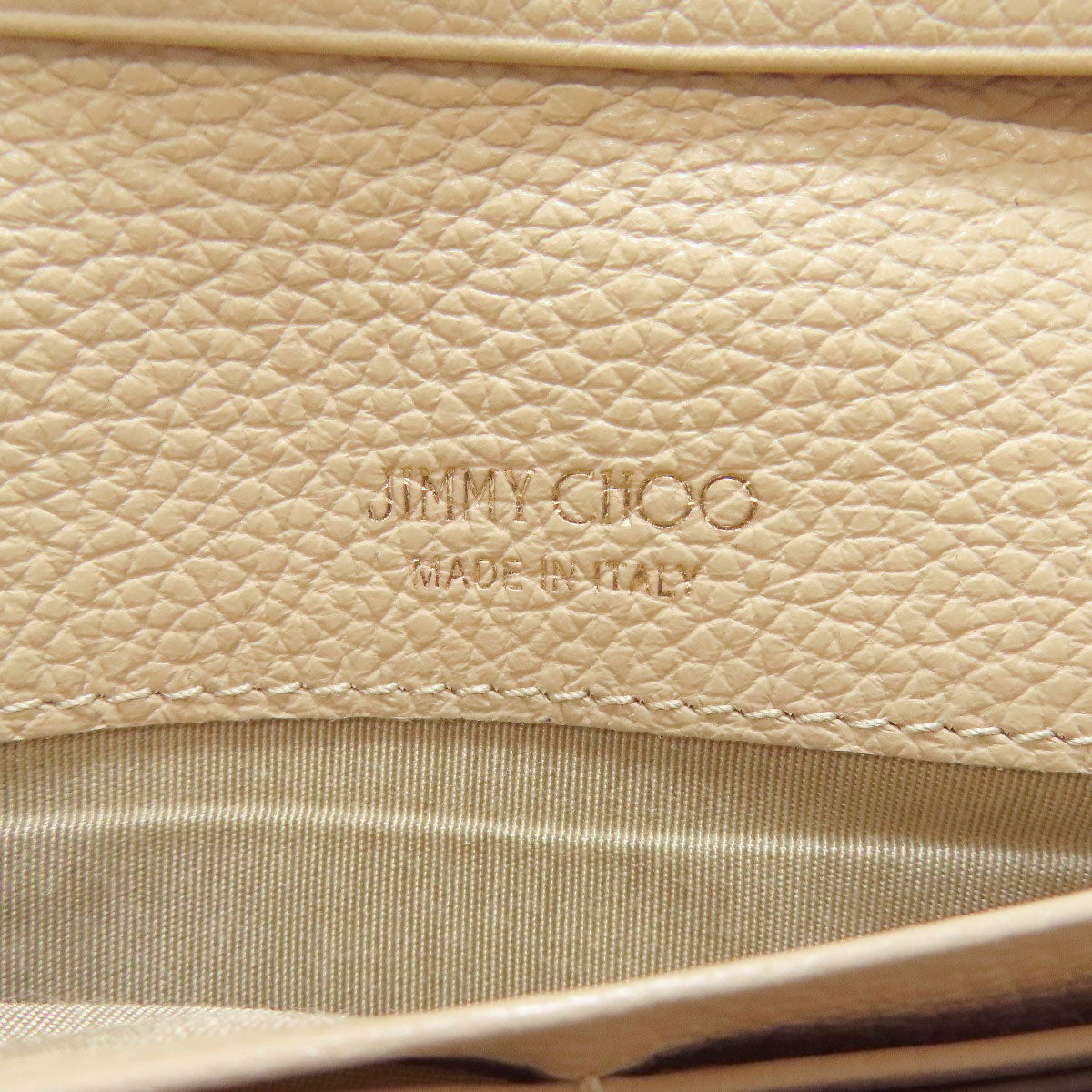 Jimmy Choo Star motif Long wallet (with coin pocket) Leather Ladies [Used]