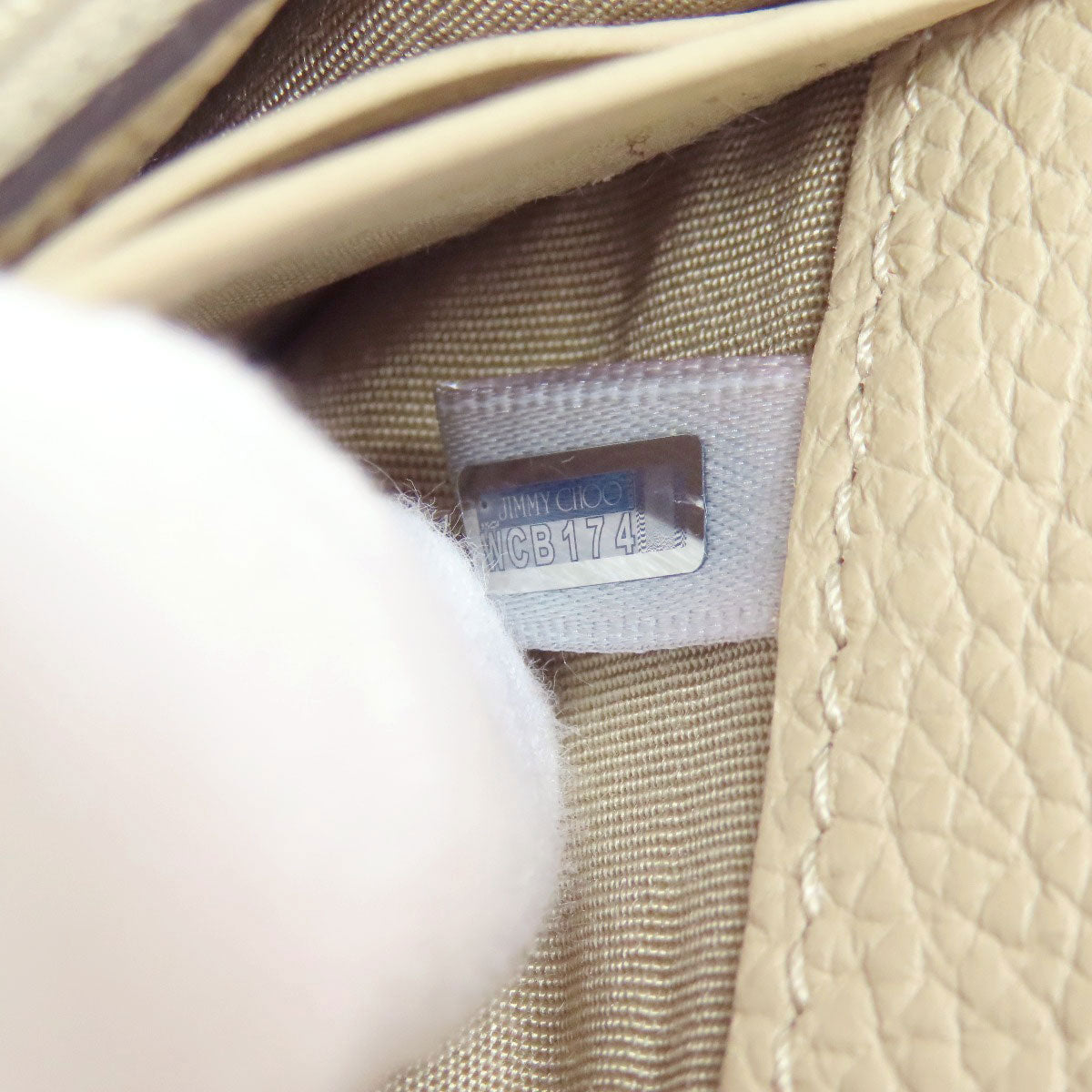 Jimmy Choo Star motif Long wallet (with coin pocket) Leather Ladies [Used]