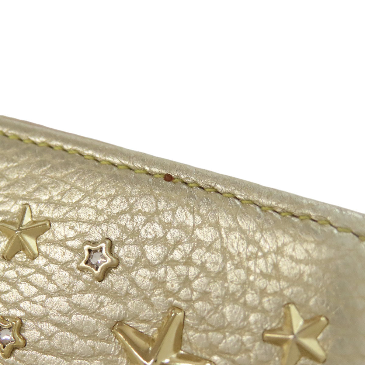 Jimmy Choo Star motif Long wallet (with coin pocket) Leather Ladies [Used]