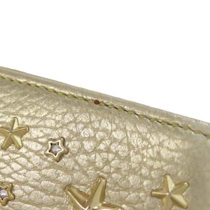 Jimmy Choo Star motif Long wallet (with coin pocket) Leather Ladies [Used]