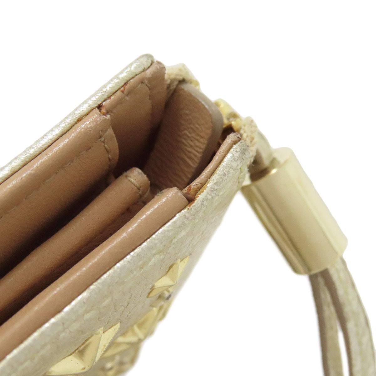 Jimmy Choo Star motif Long wallet (with coin pocket) Leather Ladies [Used]