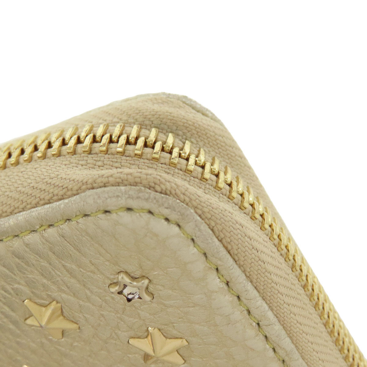 Jimmy Choo Star motif Long wallet (with coin pocket) Leather Ladies [Used]