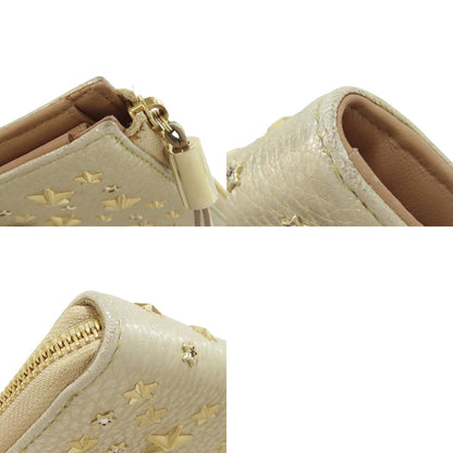 Jimmy Choo Star motif Long wallet (with coin pocket) Leather Ladies [Used]