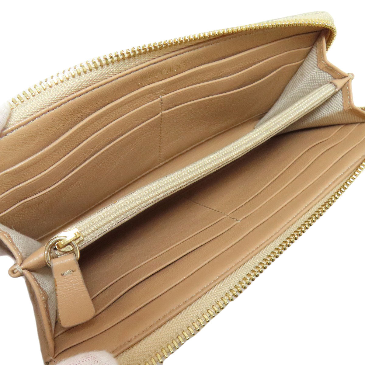 Jimmy Choo Star motif Long wallet (with coin pocket) Leather Ladies [Used]