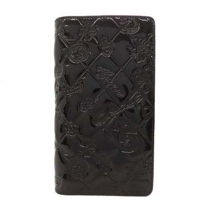 CHANEL Icon SilverHardware Long wallet (with coin pocket) Patent leather Ladies [Used]