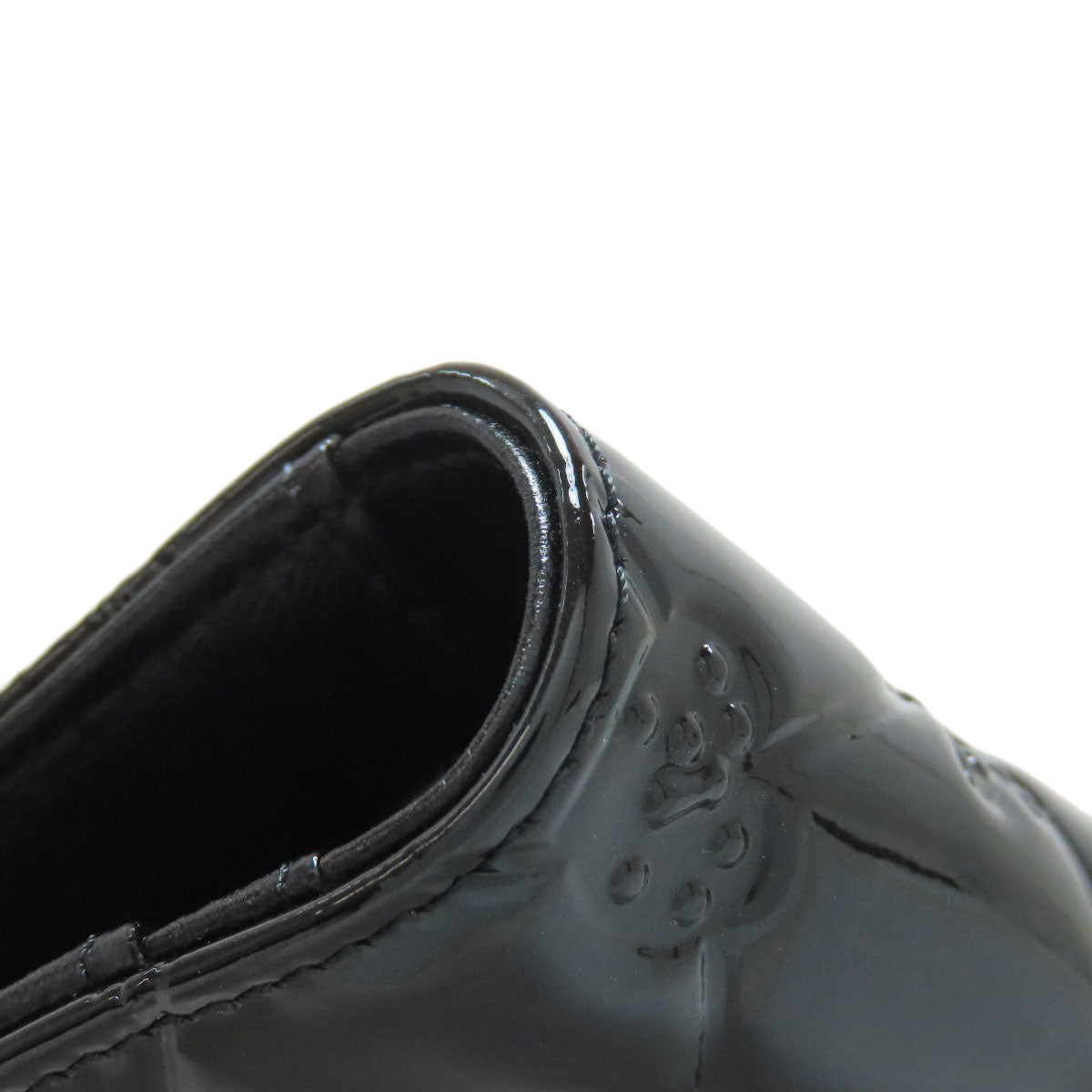 CHANEL Icon SilverHardware Long wallet (with coin pocket) Patent leather Ladies [Used]