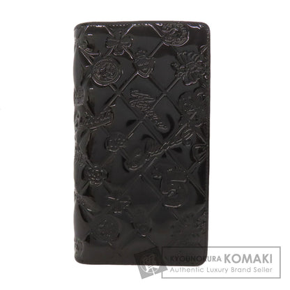 CHANEL Icon SilverHardware Long wallet (with coin pocket) Patent leather Ladies [Used]