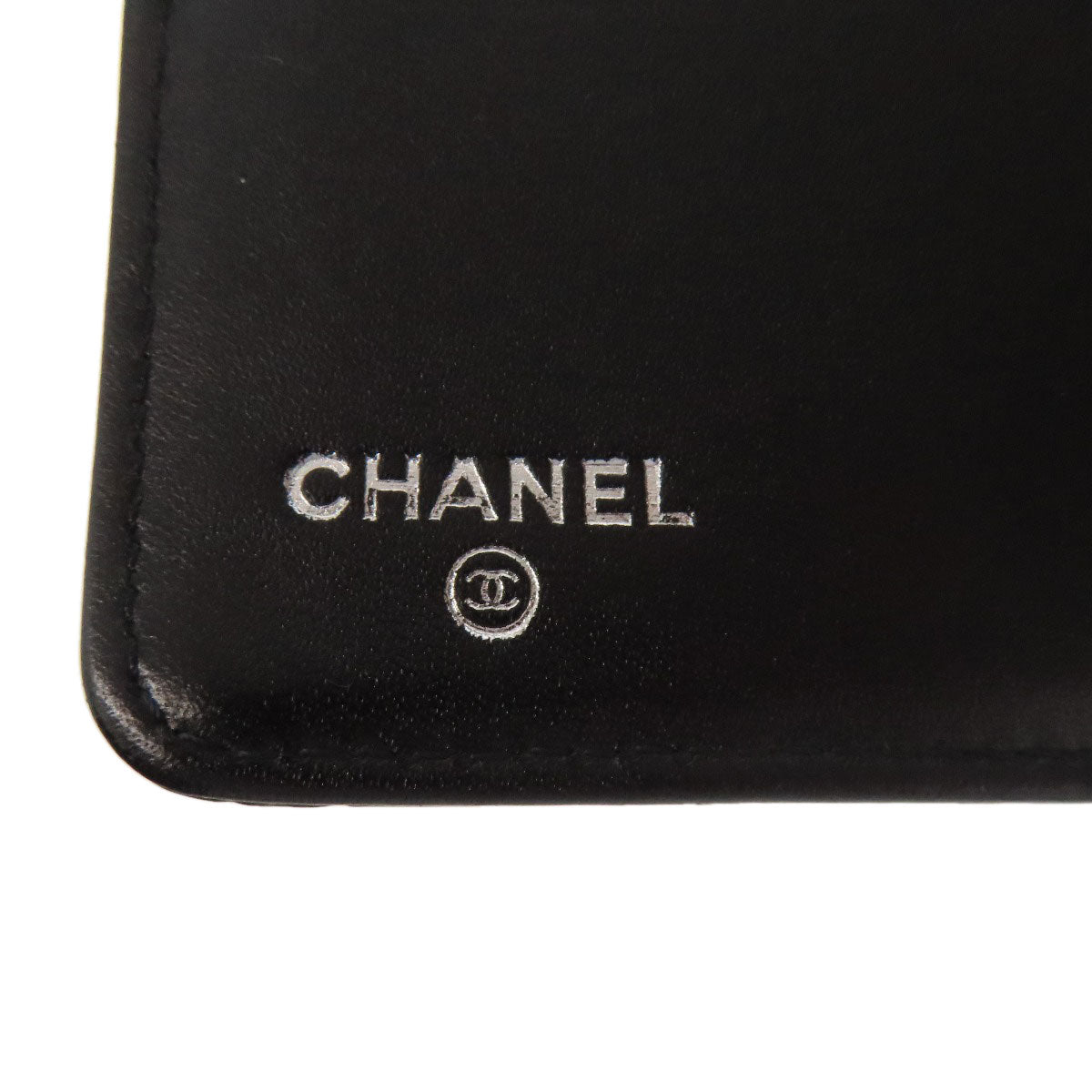 CHANEL Icon SilverHardware Long wallet (with coin pocket) Patent leather Ladies [Used]