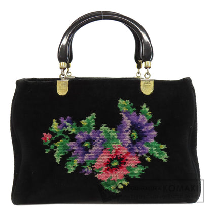 FEILER Flower motif Handbag pile Ladies [Used]
