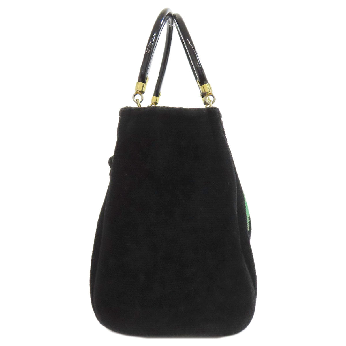 FEILER Flower motif Handbag pile Ladies [Used]