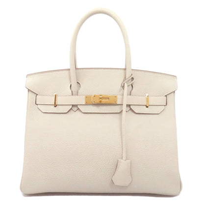 HERMES Birkin 30 Nata Gold Hardware Handbag Taurillon Clemence Ladies [Used]