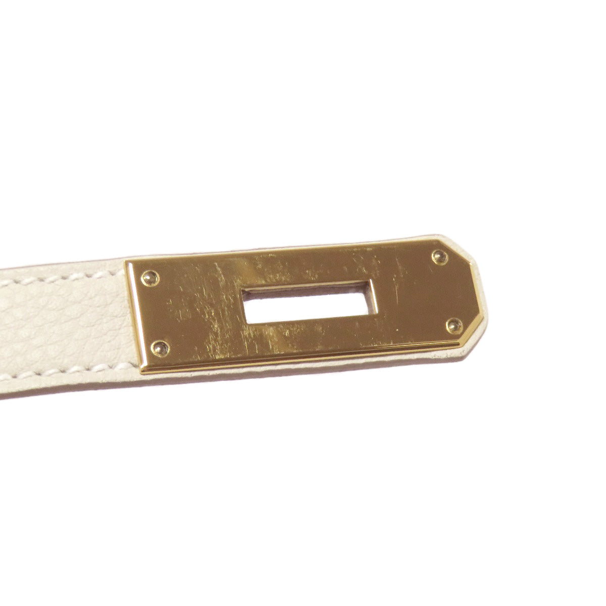 HERMES Birkin 30 Nata Gold Hardware Handbag Taurillon Clemence Ladies [Used]