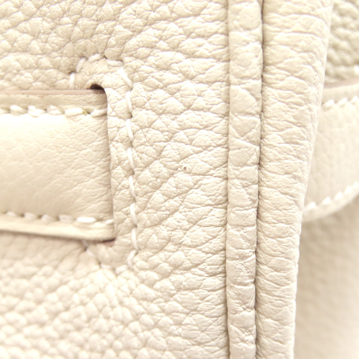 HERMES Birkin 30 Nata Gold Hardware Handbag Taurillon Clemence Ladies [Used]