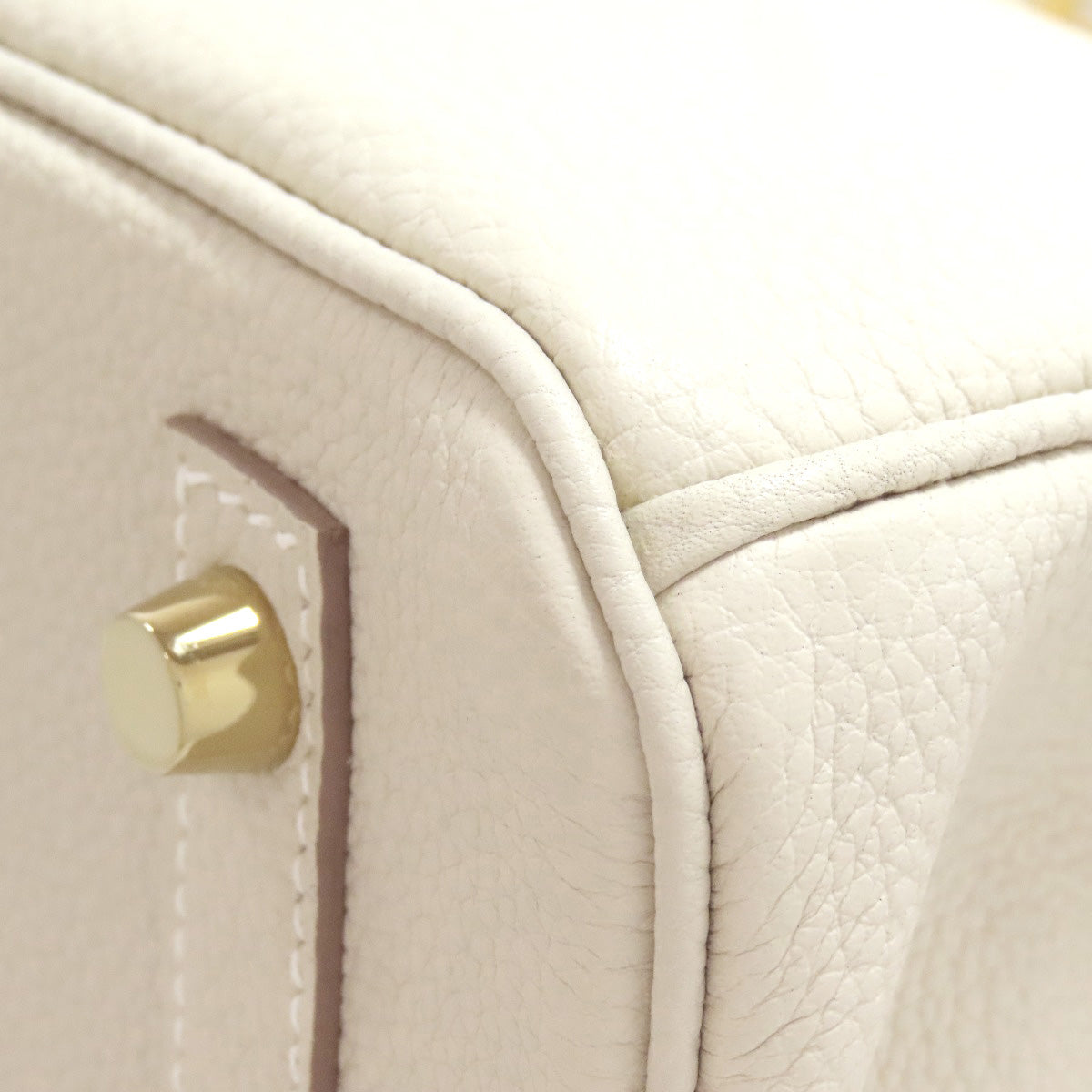 HERMES Birkin 30 Nata Gold Hardware Handbag Taurillon Clemence Ladies [Used]