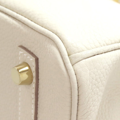 HERMES Birkin 30 Nata Gold Hardware Handbag Taurillon Clemence Ladies [Used]