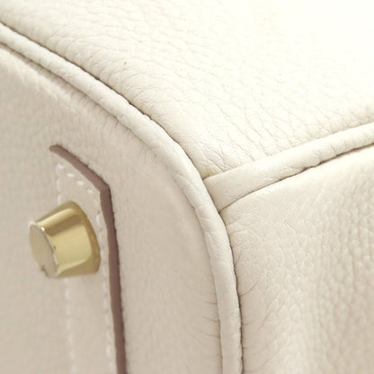 HERMES Birkin 30 Nata Gold Hardware Handbag Taurillon Clemence Ladies [Used]