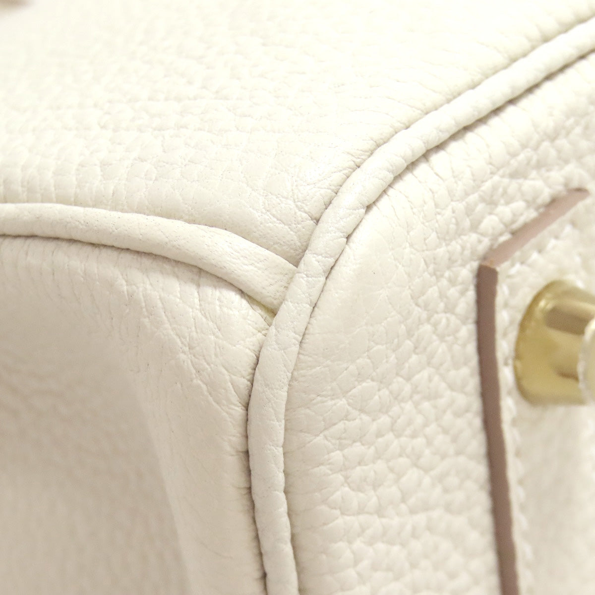 HERMES Birkin 30 Nata Gold Hardware Handbag Taurillon Clemence Ladies [Used]