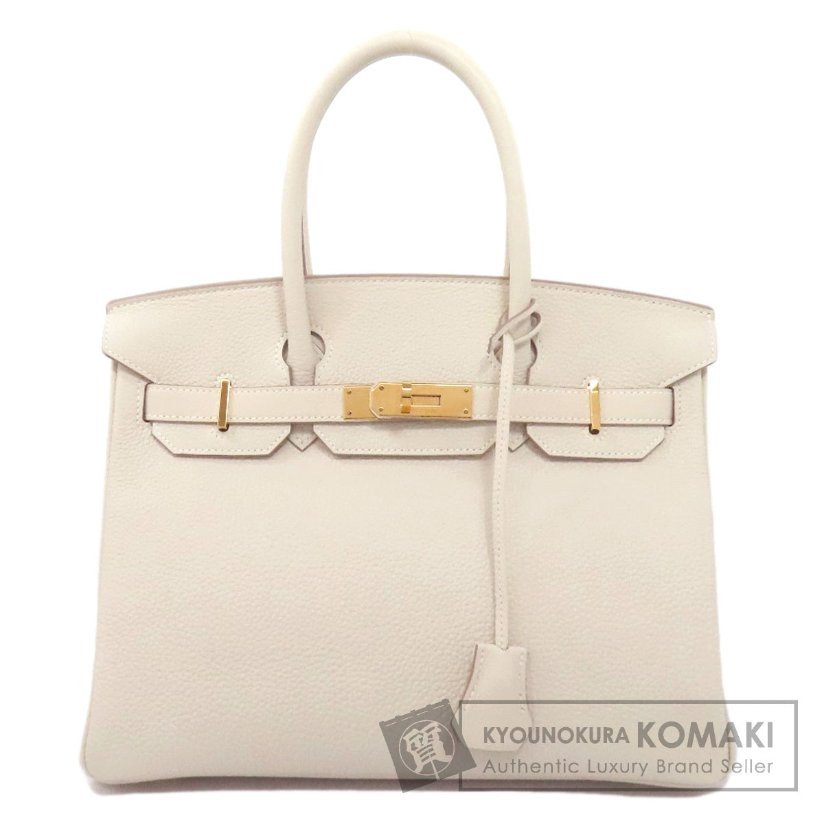HERMES Birkin 30 Nata Gold Hardware Handbag Taurillon Clemence Ladies [Used]