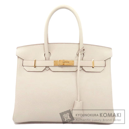 HERMES Birkin 30 Nata Gold Hardware Handbag Taurillon Clemence Ladies [Used]