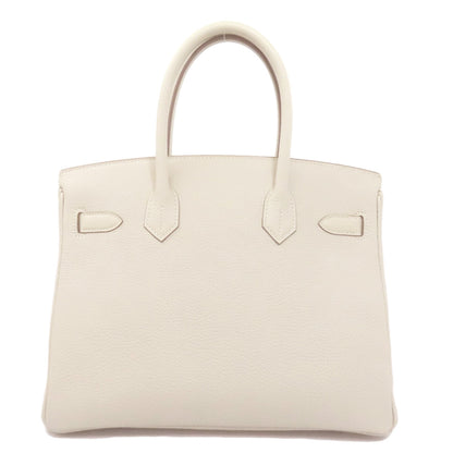 HERMES Birkin 30 Nata Gold Hardware Handbag Taurillon Clemence Ladies [Used]