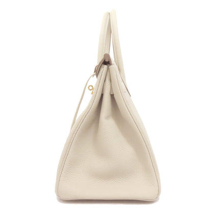 HERMES Birkin 30 Nata Gold Hardware Handbag Taurillon Clemence Ladies [Used]