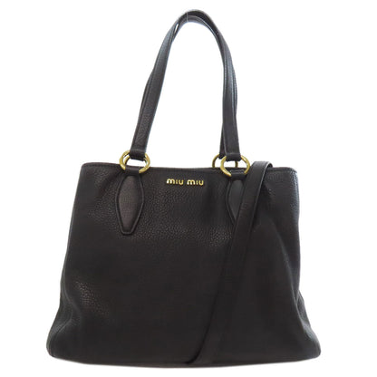 MIUMIU 2WAY Tote Bag Leather Ladies [Used]