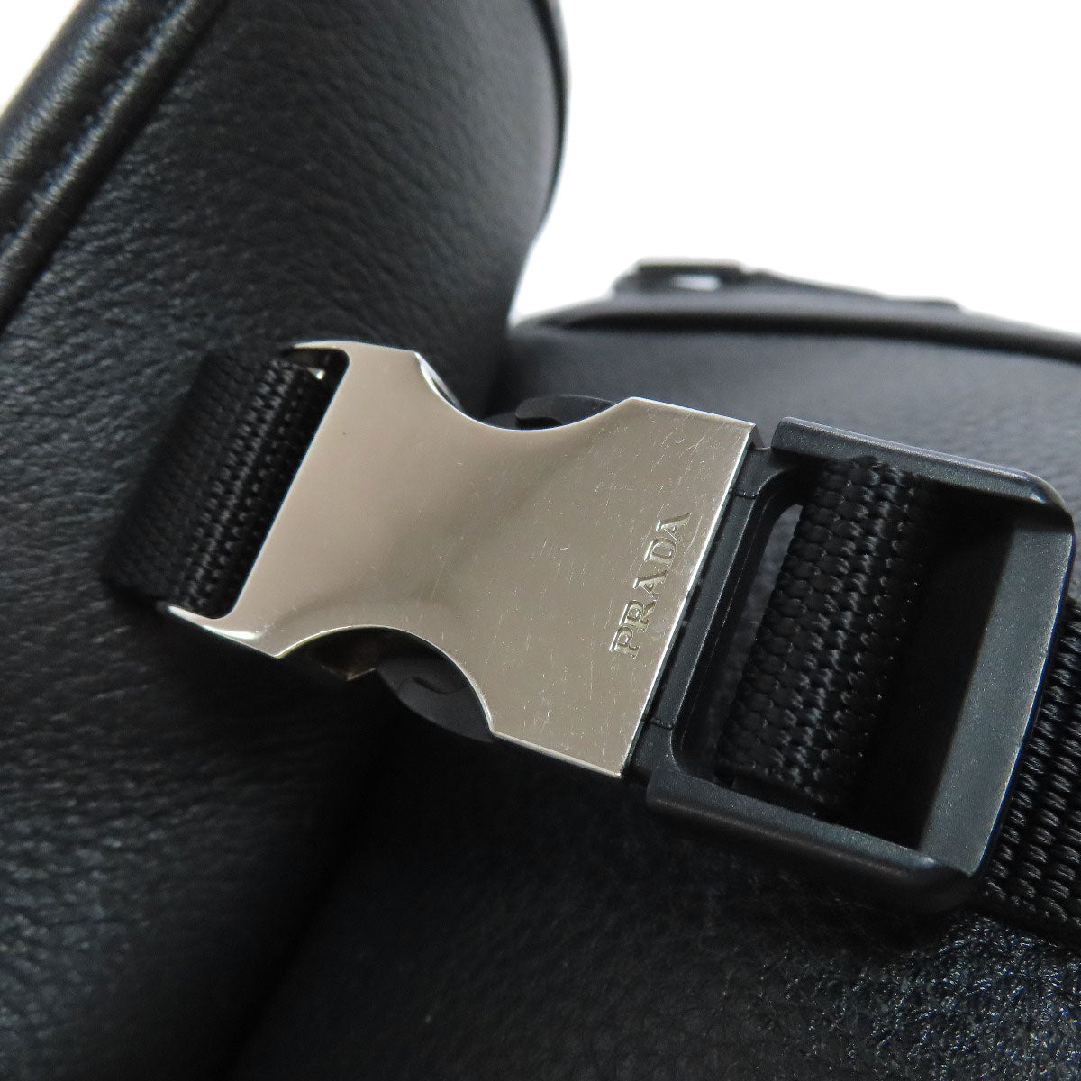 PRADA Logo Hardware Shoulder Bag Calf Ladies [Used]