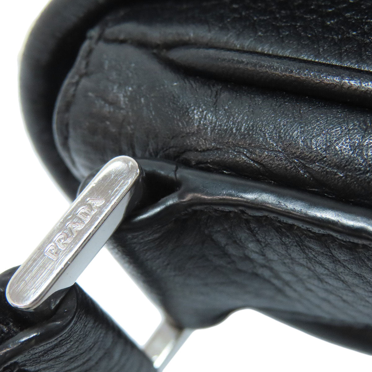 PRADA Logo Hardware Shoulder Bag Calf Ladies [Used]