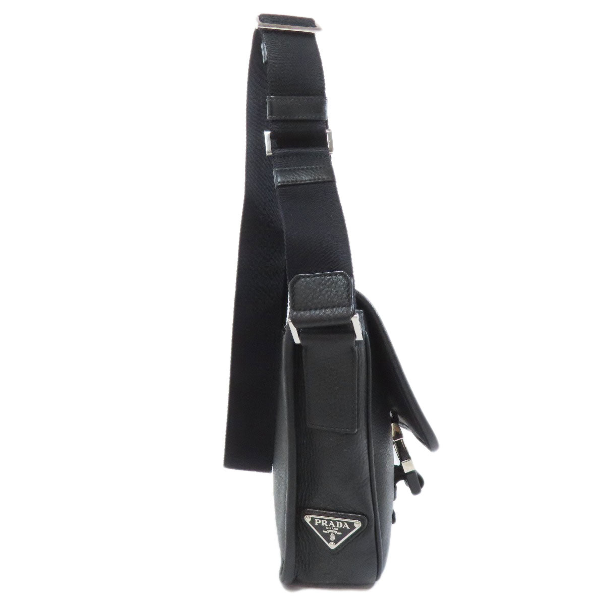 PRADA Logo Hardware Shoulder Bag Calf Ladies [Used]