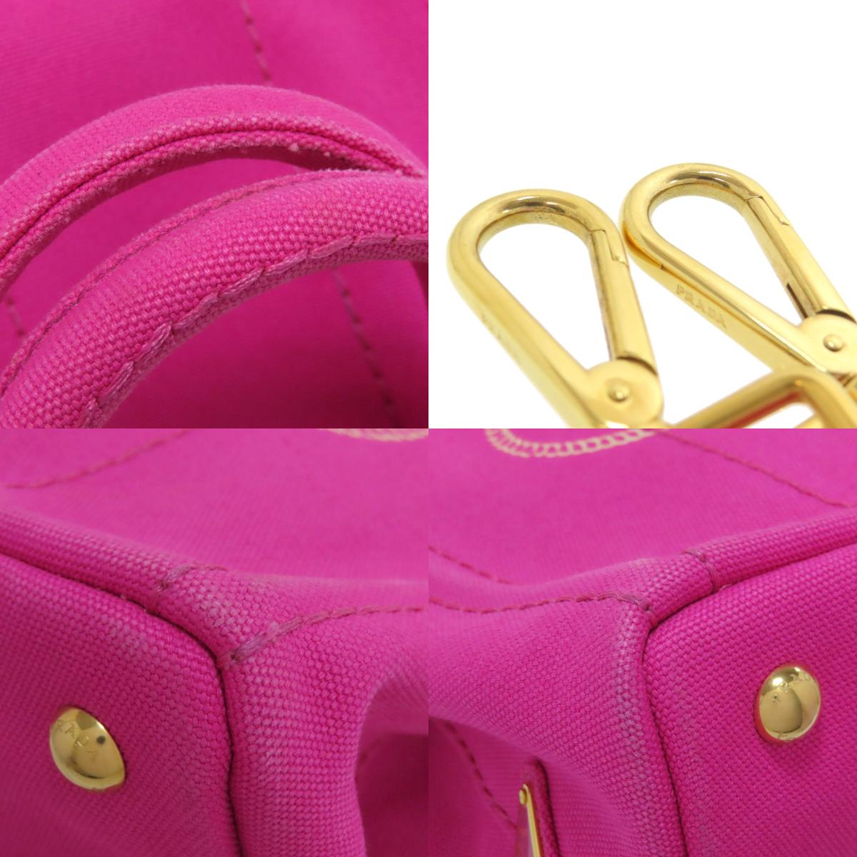 PRADA Canapa mini 2 WAY Handbag Canvas Ladies [Used]