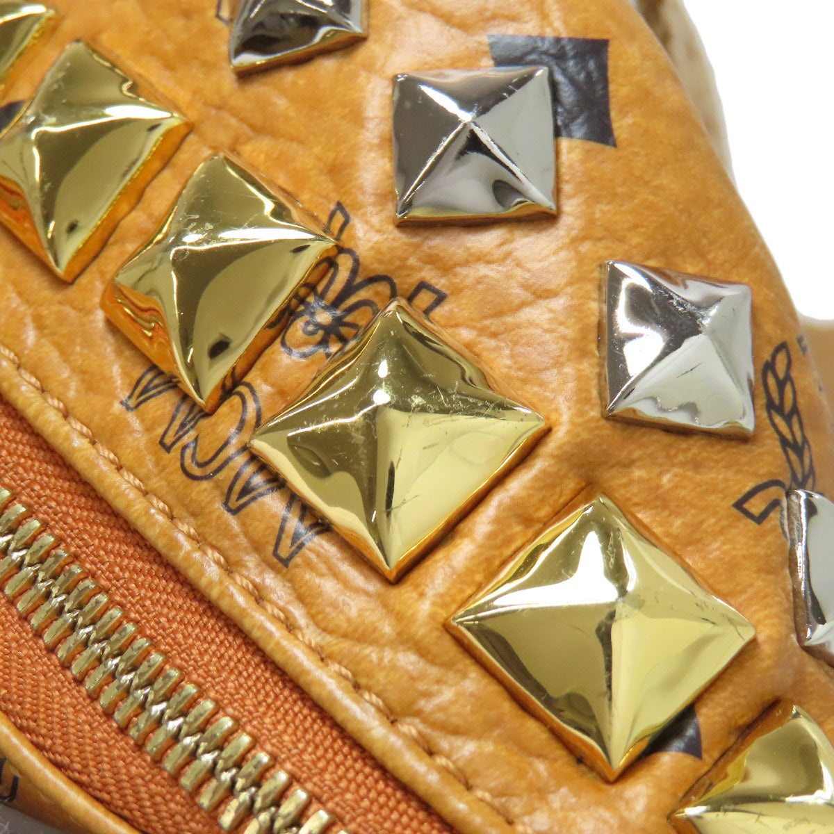 MCM Studs Backpack Â· Daypack PVC Ladies [Used]