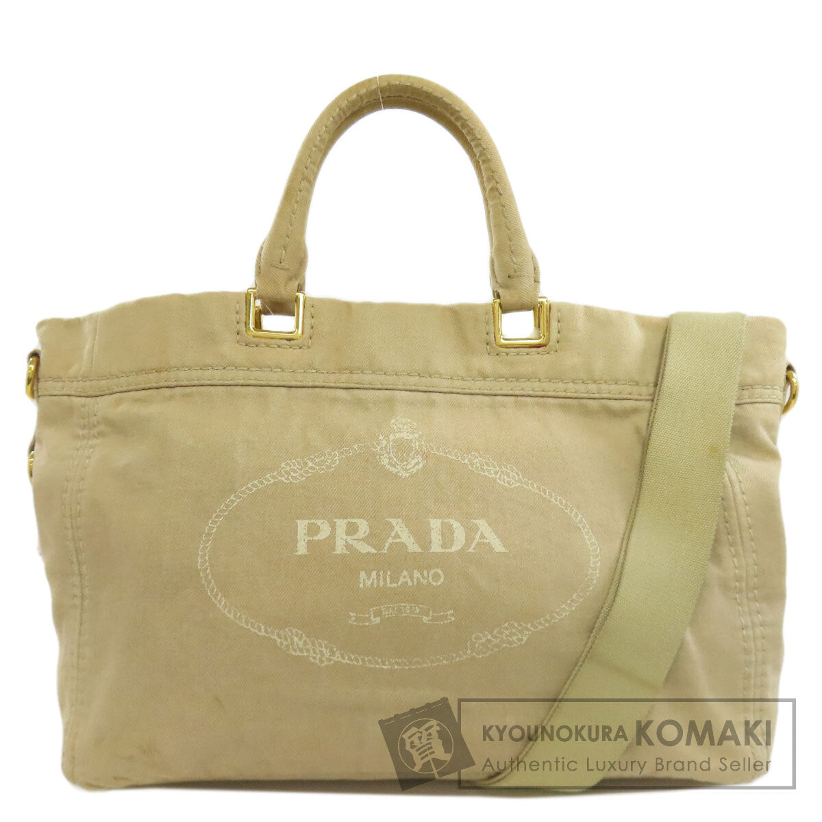 PRADA BN2069 Denim 2WAY Tote Bag Denim Ladies [Used]